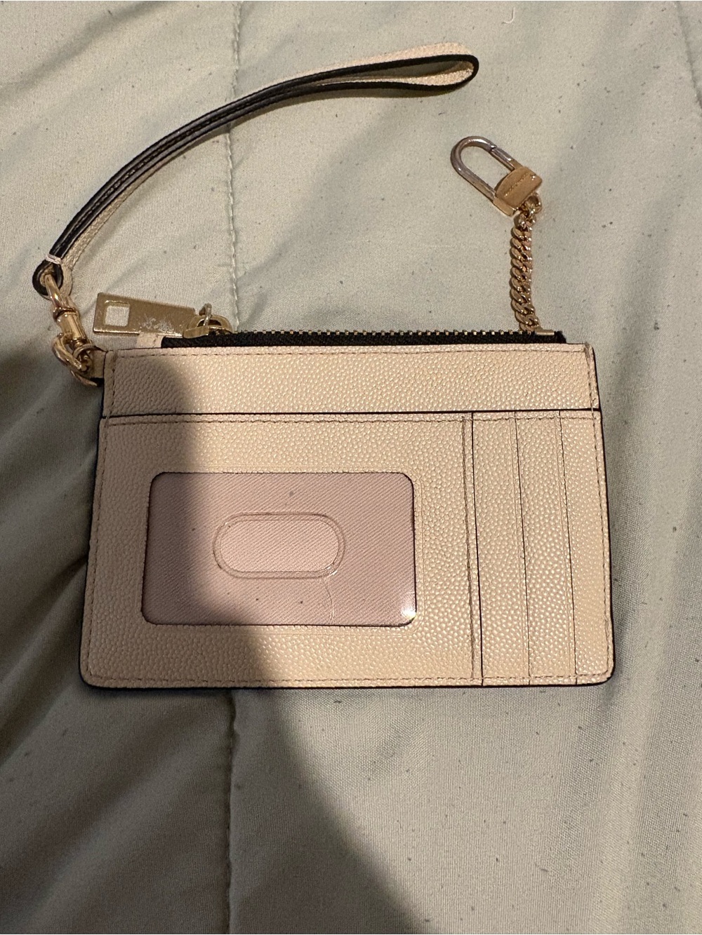Marc Jacobs Light Beige Leather Wristlet Card Case - Picture 6 of 6